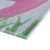 Hübsch rosa Flamingo Schneidebrett (Ecke)