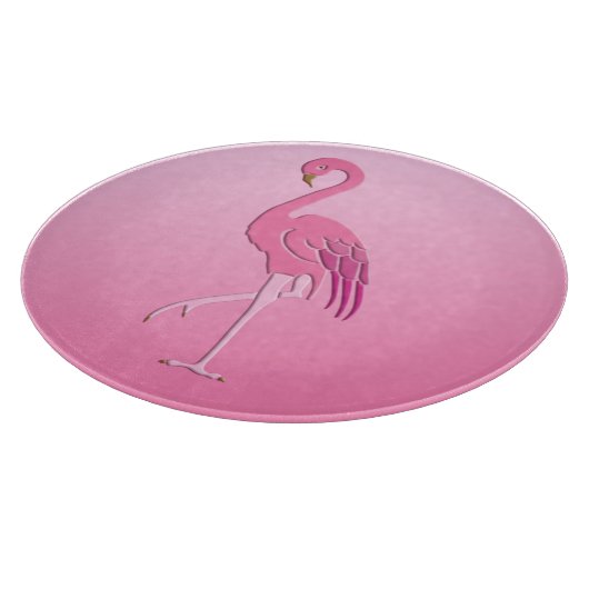 Hübsch rosa Flamingo Schneidebrett (Ecke)
