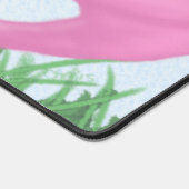 Hübsch rosa Flamingo Schreibtischunterlage (Ecke)