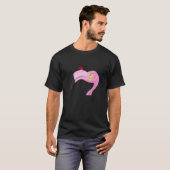 Hübsch rosa Flamingo T-Shirt (Vorne ganz)