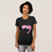 Hübsch rosa Flamingo T-Shirt (Vorne ganz)