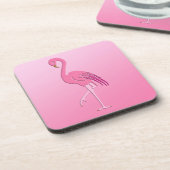 Hübsch rosa Flamingo Untersetzer (Linke Seite)