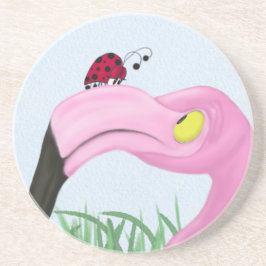 Hübsch rosa Flamingo Untersetzer