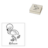 Hübsch rosa Flamingos Gummistempel (Stempel)
