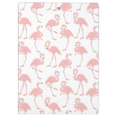 Hübsch rosa Flamingos Klemmbrett (Rückseite)