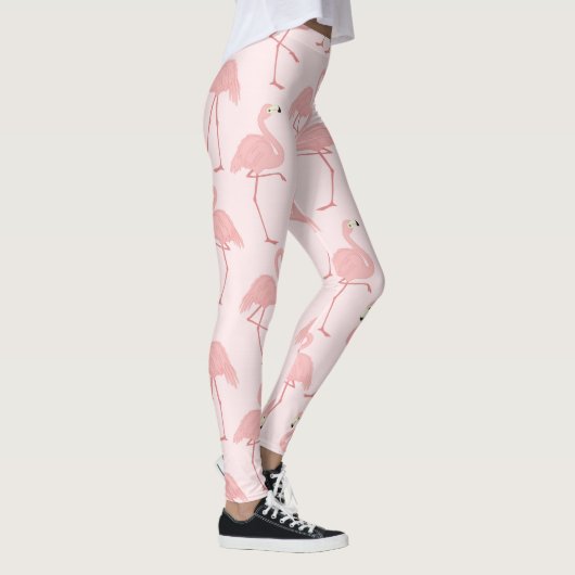 Hübsch rosa Flamingos Leggings (Rechts)