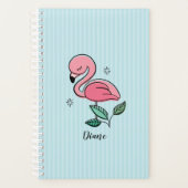 Hübsch rosa Flamingos Planer (Vorderseite)