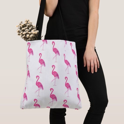 Hübsch rosa Flamingos Tasche (Von Nahem)