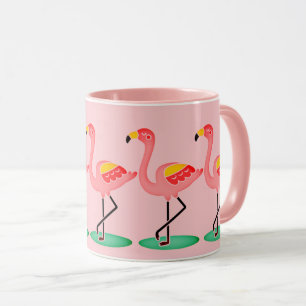 Hübsch rosa Flamingos Tasse