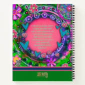 Hübsch rosa Flora Favorit Uni Rezept Notizblock (Rückseite)