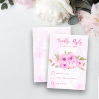 Hübsch-rosa-Flora und -kalligrafie