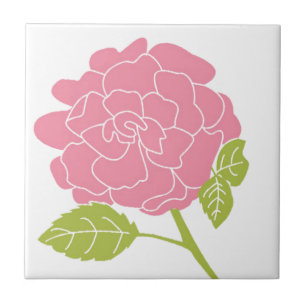 Hübsch rosa Floral Fliese