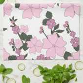 Hübsch rosa Floral Handtuch (Gefaltet)