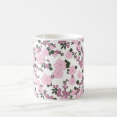 Hübsch rosa Floral Kaffeetasse (Mittel)