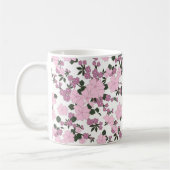 Hübsch rosa Floral Kaffeetasse (Links)