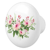 Hübsch rosa Floral Keramikknauf (Rechts)