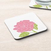 Hübsch rosa Floral Untersetzer (Linke Seite)