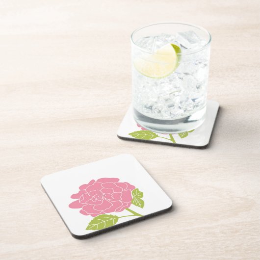 Hübsch rosa Floral Untersetzer (Rechte Seite)
