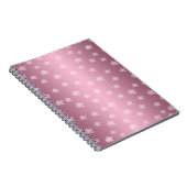 Hübsch-rosa-florales Notebook Notizblock (Rechte Seite)