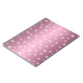 Hübsch-rosa-florales Notebook Notizblock (Linke Seite)