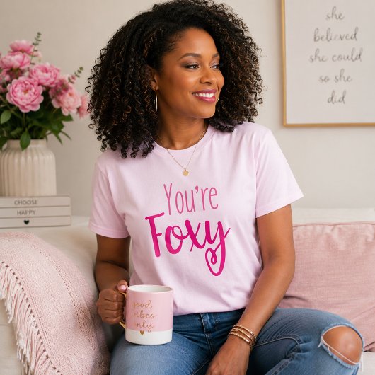 Hübsch rosa Foxy T-Shirt