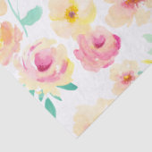 Hübsch-Rosa-Gelbe Blume Seidenpapier (Detail)