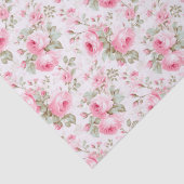 Hübsch rosa gestrichene Rose Seidenpapier (Detail)