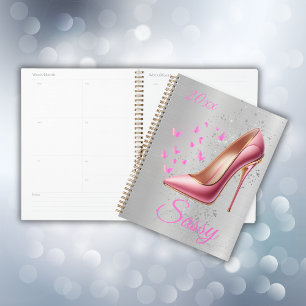 Hübsch rosa Glitterie High Heel Shoel Planer