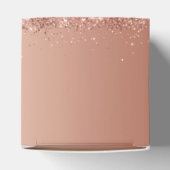 Hübsch rosa Glitzer Blank Fevor Box Geschenkschachtel (Oben)