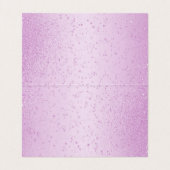 Hübsch rosa Glitzer | Faltkarten (Innenseite Aufgefaltet)