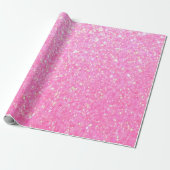 Hübsch rosa Glitzer Geschenkpapier (Ungerollt)
