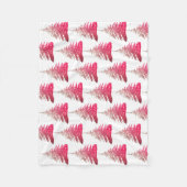 Hübsch rosa Glitzer Weihnachtsbaum Fleece Blanket (Vorderseite)