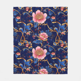 Hübsch-rosa Goldblume Fleecedecke