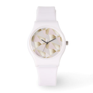 Hübsch-rosa-goldgeometrisch Armbanduhr