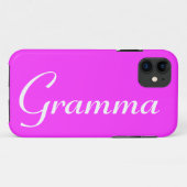 Hübsch rosa "Gramma" iPhone Case (Rückseite (Horizontal))