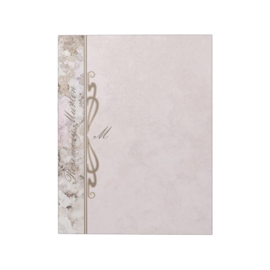 Hübsch-Rosa-Granit Notizblock (Rotiert)