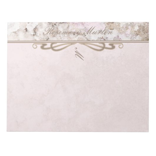 Hübsch-Rosa-Granit Notizblock (Vorderseite)