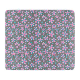 Hübsch Rosa & Grau floral Schneidebrett