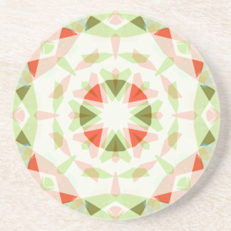Hübsch Rosa Green Star Fun Boho Dopamin Dekoration Getränkeuntersetzer