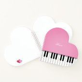 Hübsch-rosa-Großpianenmusiktastatur Notizblock (Innenseite)