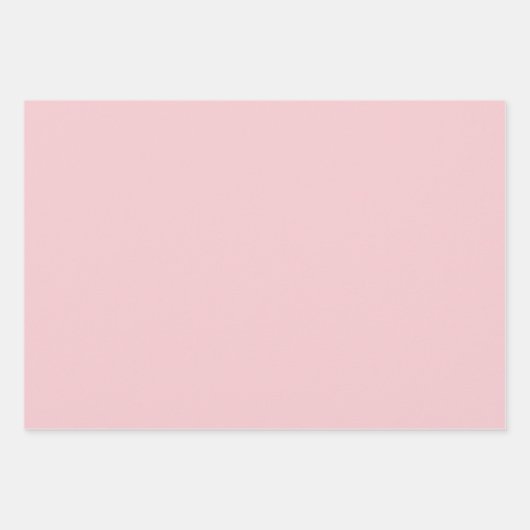 Hübsch-rosa-grüne Blume Geschenkpapier Set (Vorderseite 3)