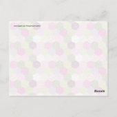 Hübsch rosa grüne Mulberry-Patchwork-Quilt-Design Postkarte (Rückseite)