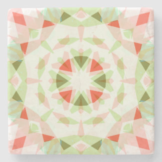 Hübsch Rosa Grüner Star Trendy Dopamin Deco Steinuntersetzer