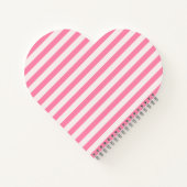 Hübsch-rosa-Herz-Notebook Notizblock (Rückseite)