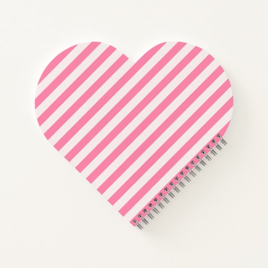 Hübsch-rosa-Herz-Notebook Notizblock (Rückseite)