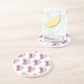 Hübsch-Rosa-Ice-Skate Getränkeuntersetzer (Seite)