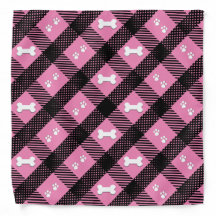 Hübsch rosa Kariert - Begleiter Bandana