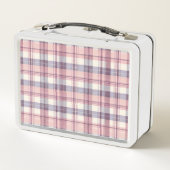 Hübsch rosa karierte Lunchbox (Rückseite)