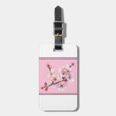 Hübsch rosa Kirschblossom Gepäckmarke Gepäckanhänger (Vorderseite vertikal)