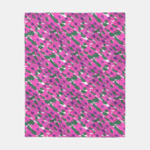 Hübsch rosa, klassisches Blumenmuster Fleecedecke (Vorderseite)